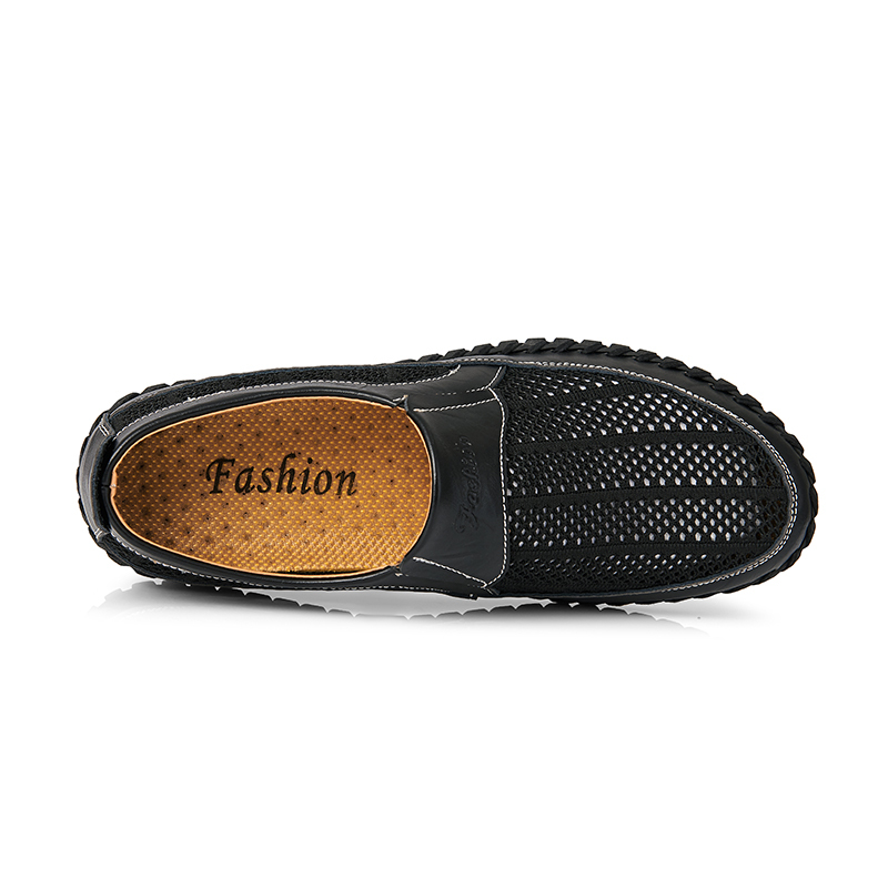 BreezeStep: Men’s Slip-On Boat Shoes with Breathable Upper, Rubber Outsole, and Double-Stitch Durability