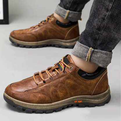 🔥Last Day 70% OFF🔥MEN'S LEATHER HAND STITCHING ARCH SUPPORT & NON-SLIP BREATHABLE SHOES