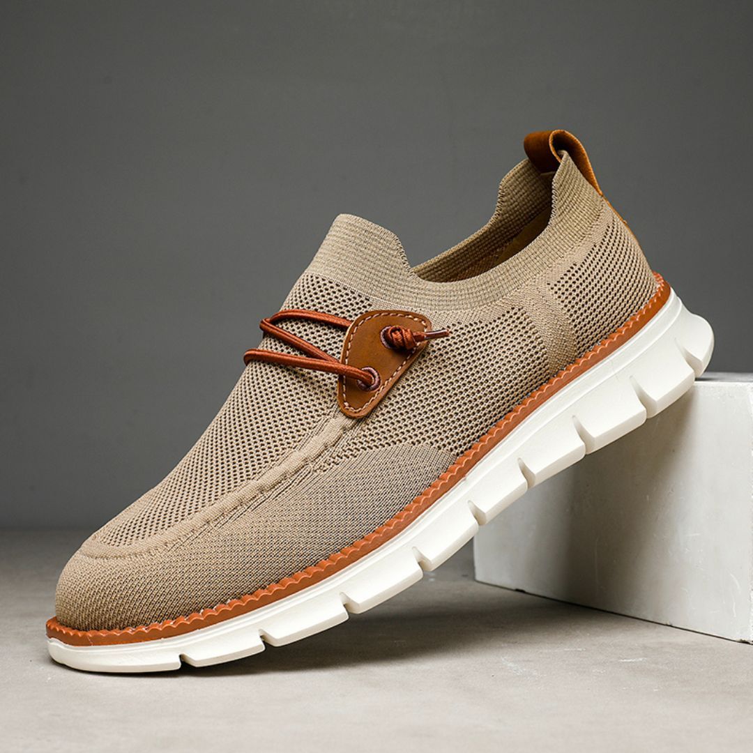 Men's Lace Up Oxford Shoes,Casual Mesh Walking Shoes Comfortable Sneakers