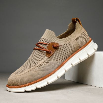 Men's Lace Up Oxford Shoes,Casual Mesh Walking Shoes Comfortable Sneakers
