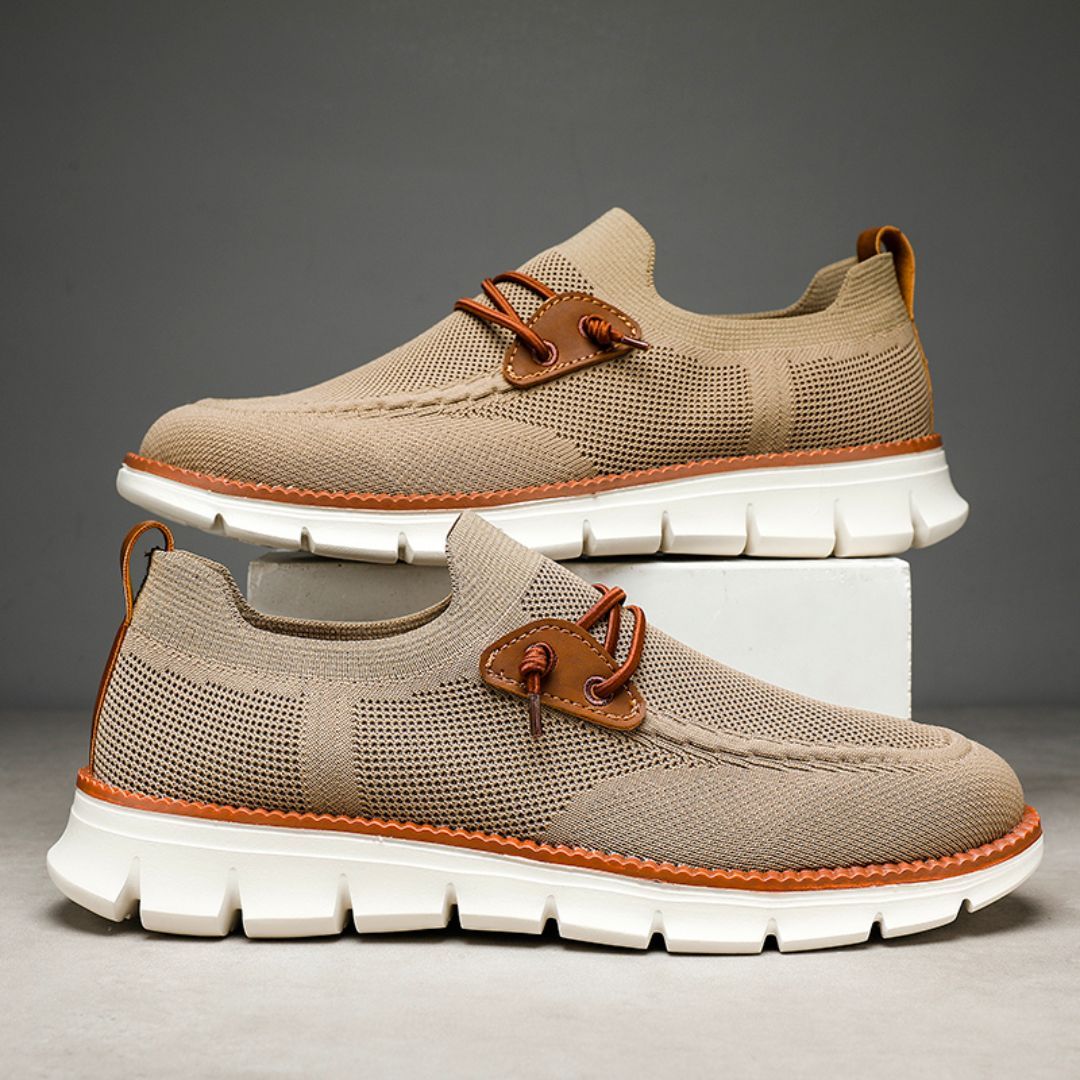 Men's Lace Up Oxford Shoes,Casual Mesh Walking Shoes Comfortable Sneakers