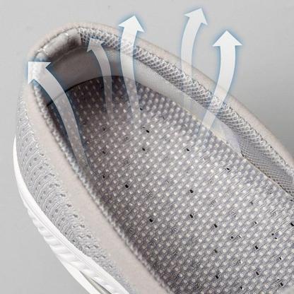 Women's Sporty Platform Fabric Daily Slip-On Walking Sneakers