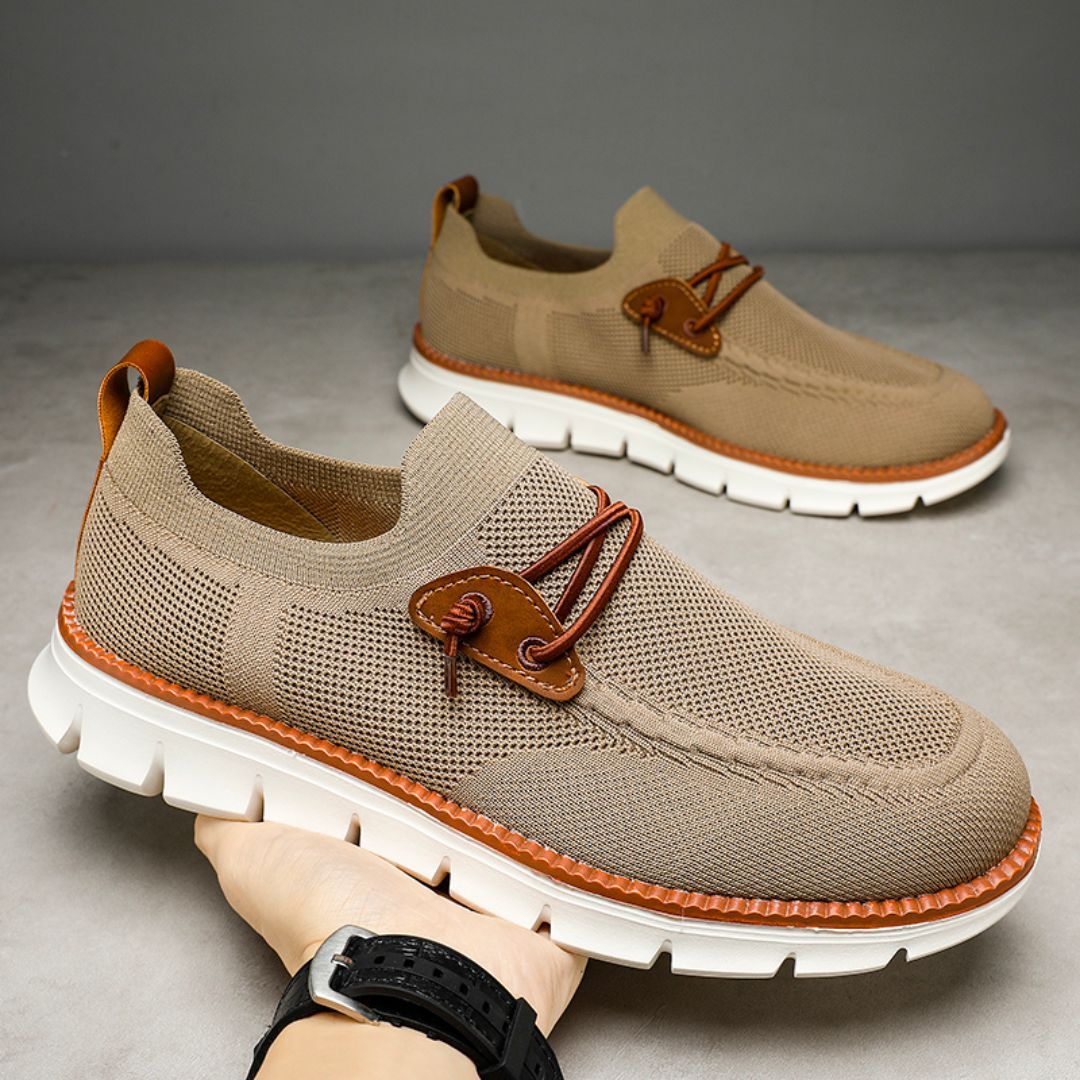 Men's Lace Up Oxford Shoes,Casual Mesh Walking Shoes Comfortable Sneakers