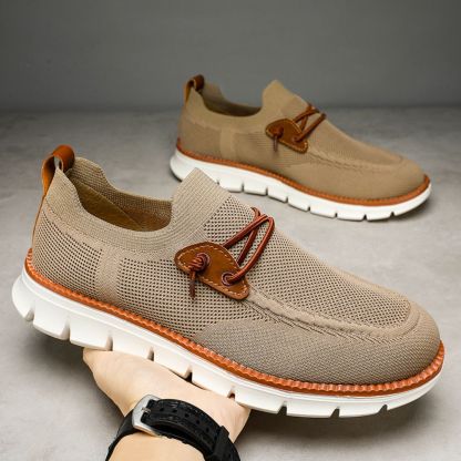 Men's Lace Up Oxford Shoes,Casual Mesh Walking Shoes Comfortable Sneakers