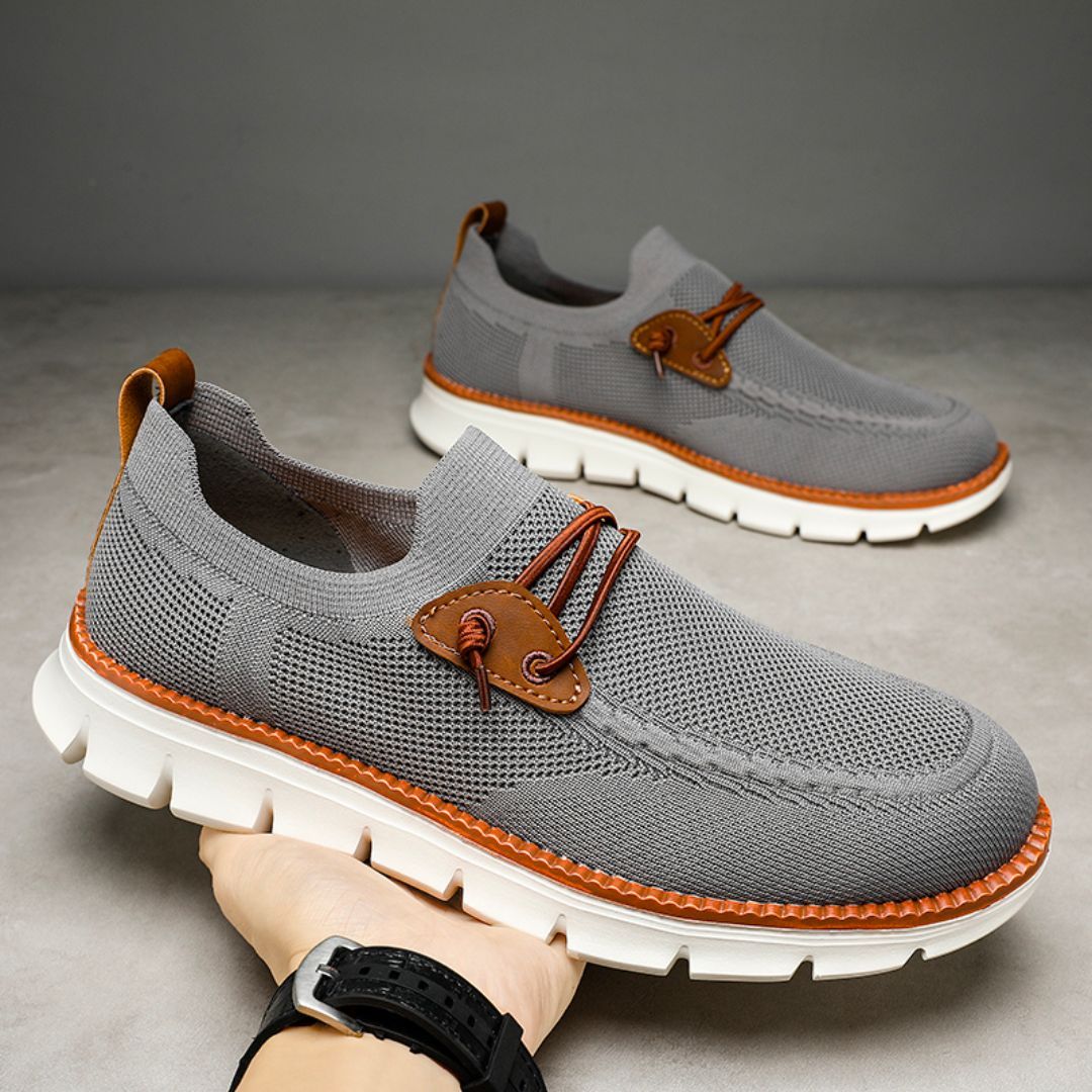 Men's Lace Up Oxford Shoes,Casual Mesh Walking Shoes Comfortable Sneakers