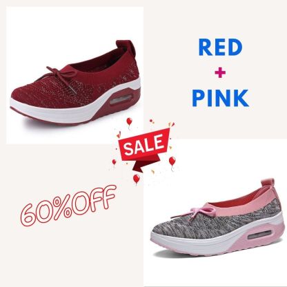 🔥Summer Top Sale🔥Women Lightweight Slip-on Air Cushion Orthopedic Walking Shoes
