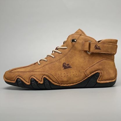 🔥HOT SALE🎁--60% OFF 🎉Waterproof Boots Comfortable For Winter，Unisex Italian Handmade Suede Velcro High Boots