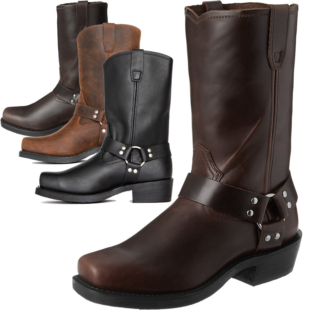 MEN'S BUCKLE CAVED WORK BOOTS