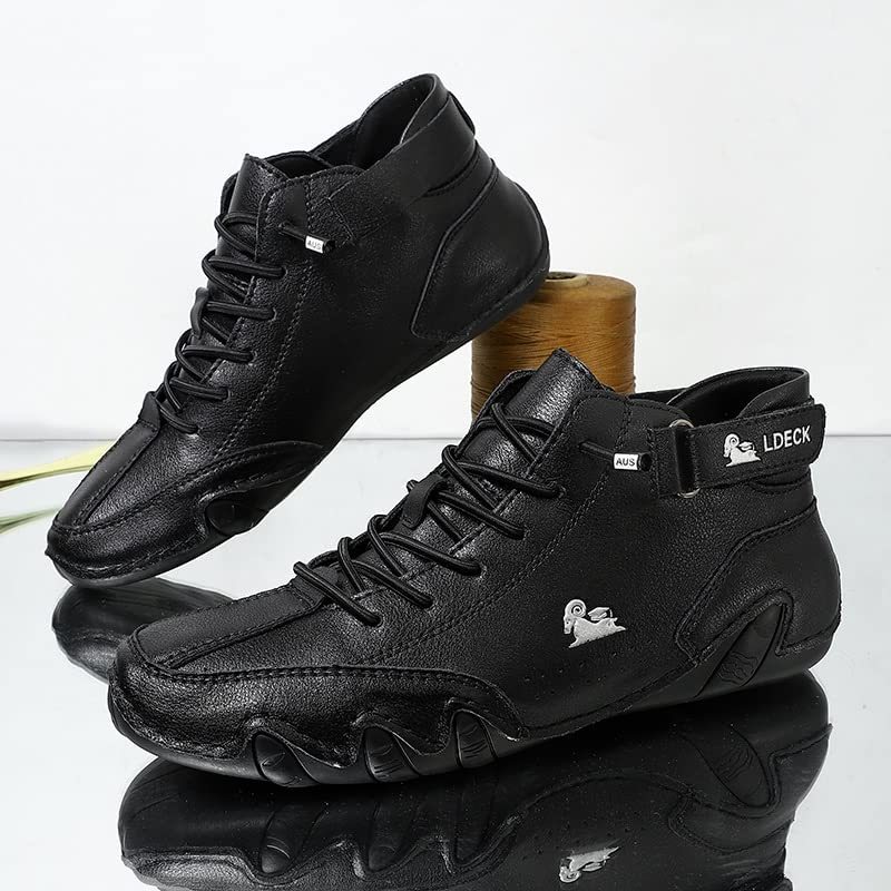 🔥HOT SALE🎁--60% OFF 🎉Waterproof Boots Comfortable For Winter，Unisex Italian Handmade Suede Velcro High Boots