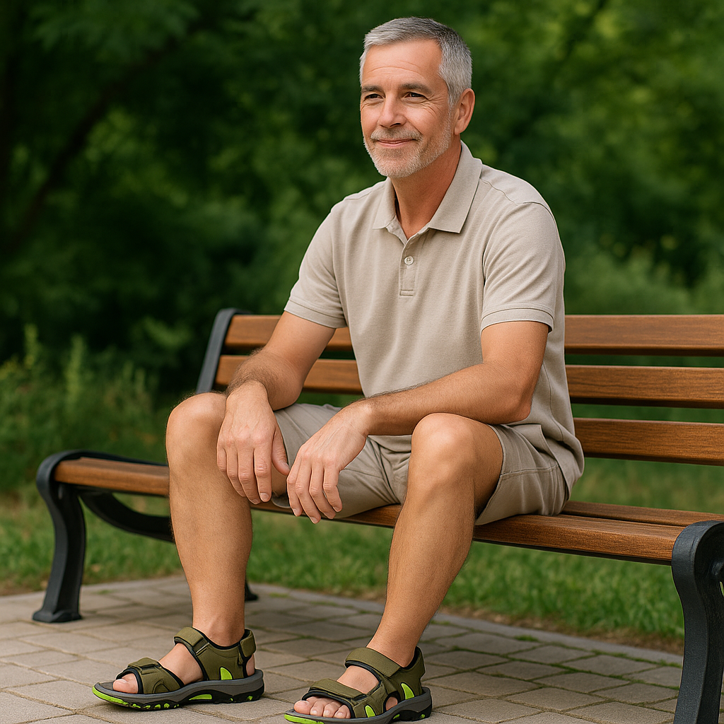 Ergonomic Orthopaedic Men's Sandals for Pain Relief - OrthoClaim