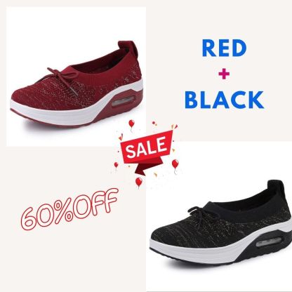 🔥Summer Top Sale🔥Women Lightweight Slip-on Air Cushion Orthopedic Walking Shoes