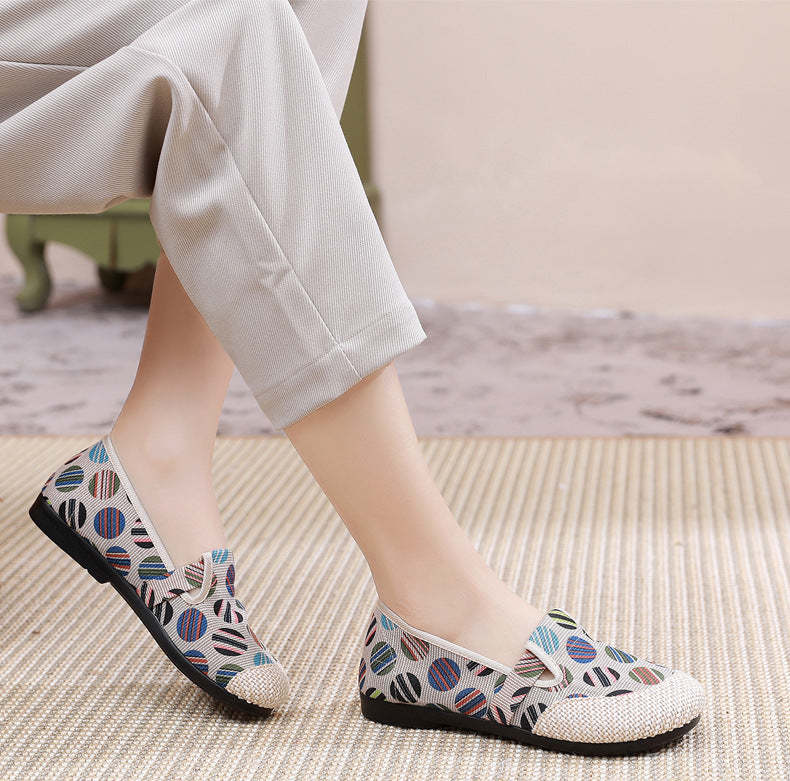 Women's Breathable Linen Flat Fisherman's Shoes