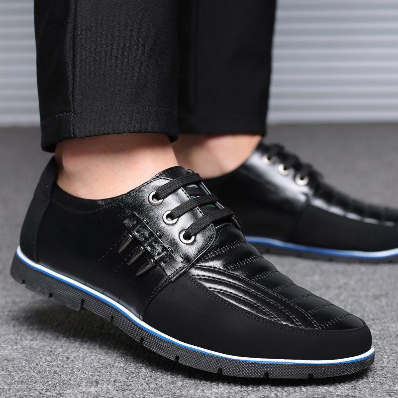 🔥Hot Sale🎁--70% OFF 🎉Men Splicing Non Slip Business Casual Comfortable Leather Oxfords