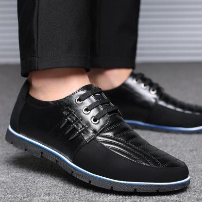 🔥Hot Sale🎁--70% OFF 🎉Men Splicing Non Slip Business Casual Comfortable Leather Oxfords