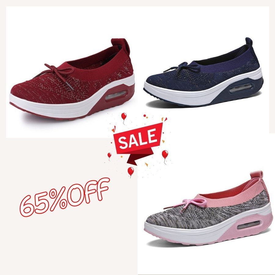 🔥Summer Top Sale🔥Women Lightweight Slip-on Air Cushion Orthopedic Walking Shoes