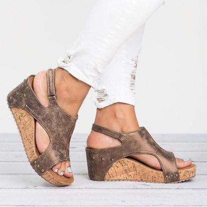 Women's Platform Fish Mouth Sandals