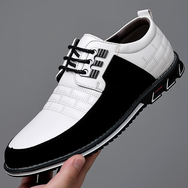 🔥Hot Sale🎁—70% OFF 🎉Men Splicing Non Slip Business Casual Comfortable Leather Oxfords