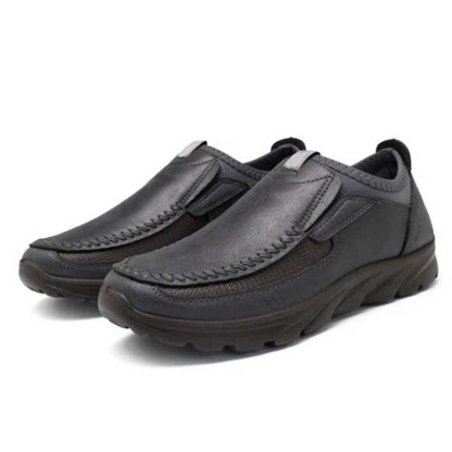 Men Casual Comfy Leather Slip On Loafers