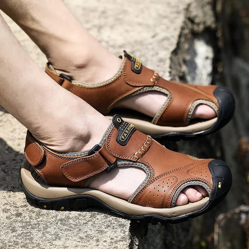 Ergonomic Orthopaedic Men's Sandals for Pain Relief - FlexStep