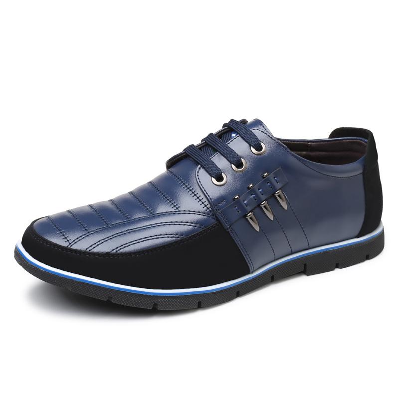 🔥Hot Sale🎁--70% OFF 🎉Men Splicing Non Slip Business Casual Comfortable Leather Oxfords