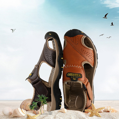 MEN'S BREATHABLE COMFY CASUAL BEACH SANDALS