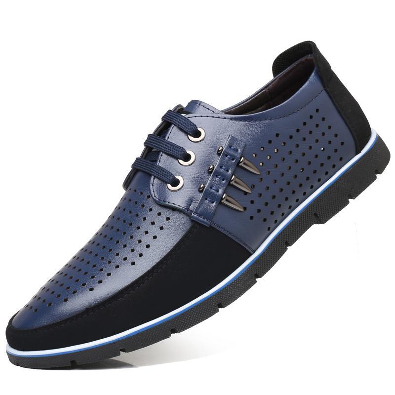 🔥Hot Sale🎁--70% OFF 🎉Men Splicing Non Slip Business Casual Comfortable Leather Oxfords