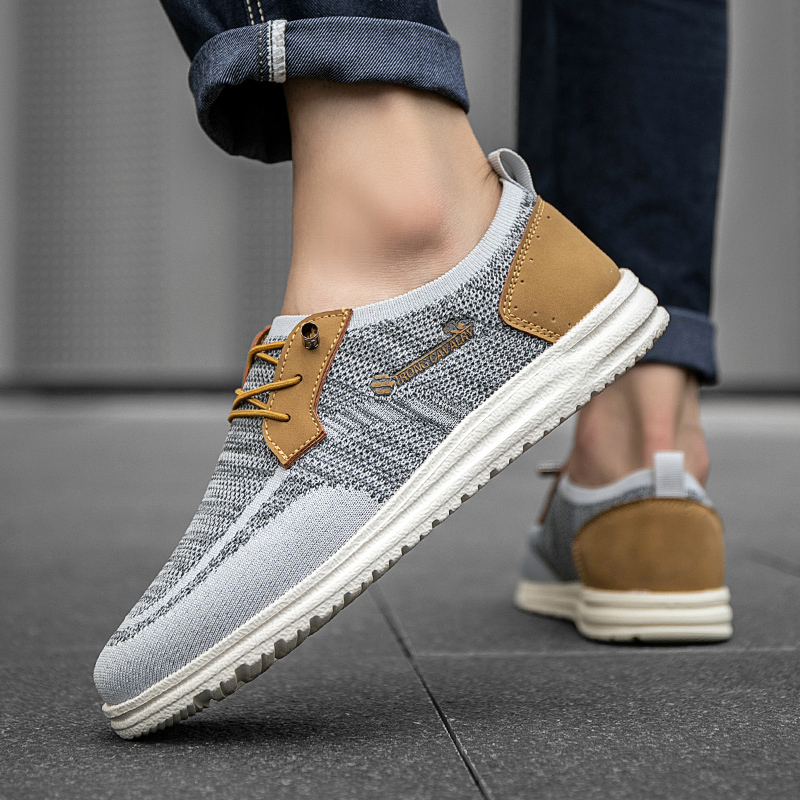 Orthopedic Casual Walking Shoes for Men - Comfortable Breathable with Arch Support, Shock Absorption, and Anti-slip Features