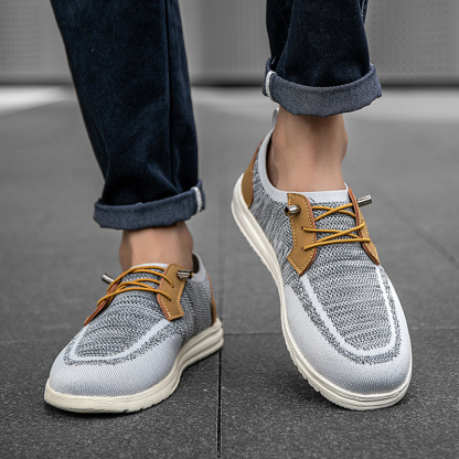 Orthopedic Casual Walking Shoes for Men - Comfortable Breathable with Arch Support, Shock Absorption, and Anti-slip Features