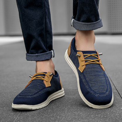 Orthopedic Casual Walking Shoes for Men - Comfortable Breathable with Arch Support, Shock Absorption, and Anti-slip Features