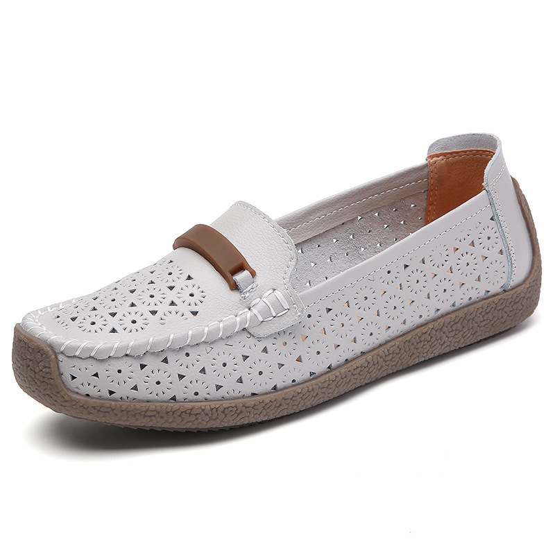 Women's Breathable Leather Loafers