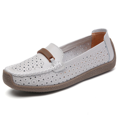 Women's Breathable Leather Loafers