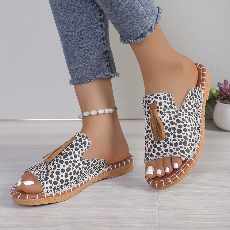 🔥Last Day Promotion 50% OFF - Women's Comfortable Tassel Flat Sandals