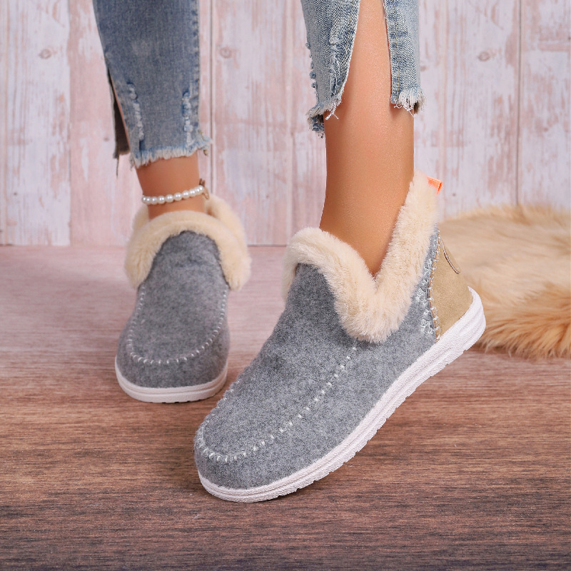 OrthoComfy Denny Wool Faux Shearling Boots