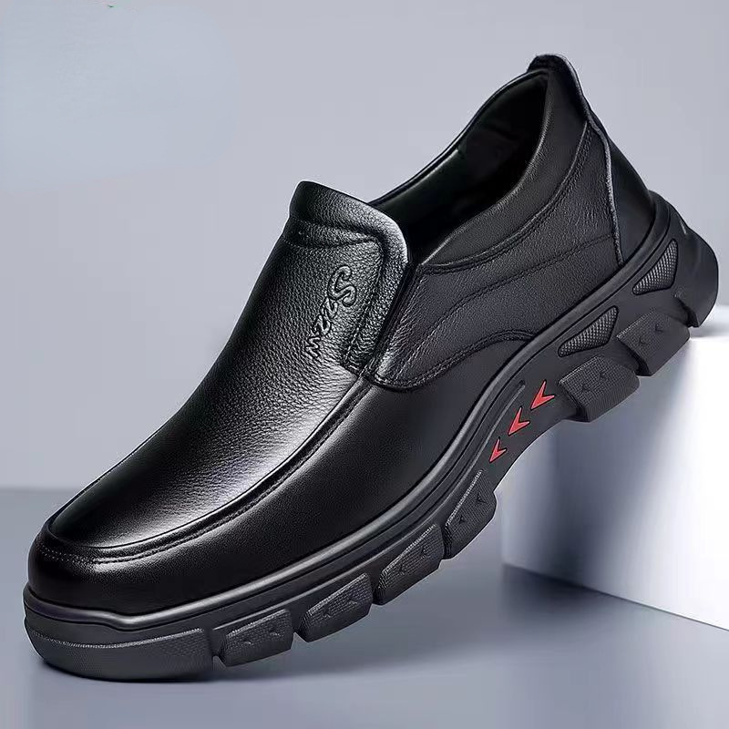 Fanniey™ Mens Genuine Leather Casual Comfy Arch Support Slip-On Loafer