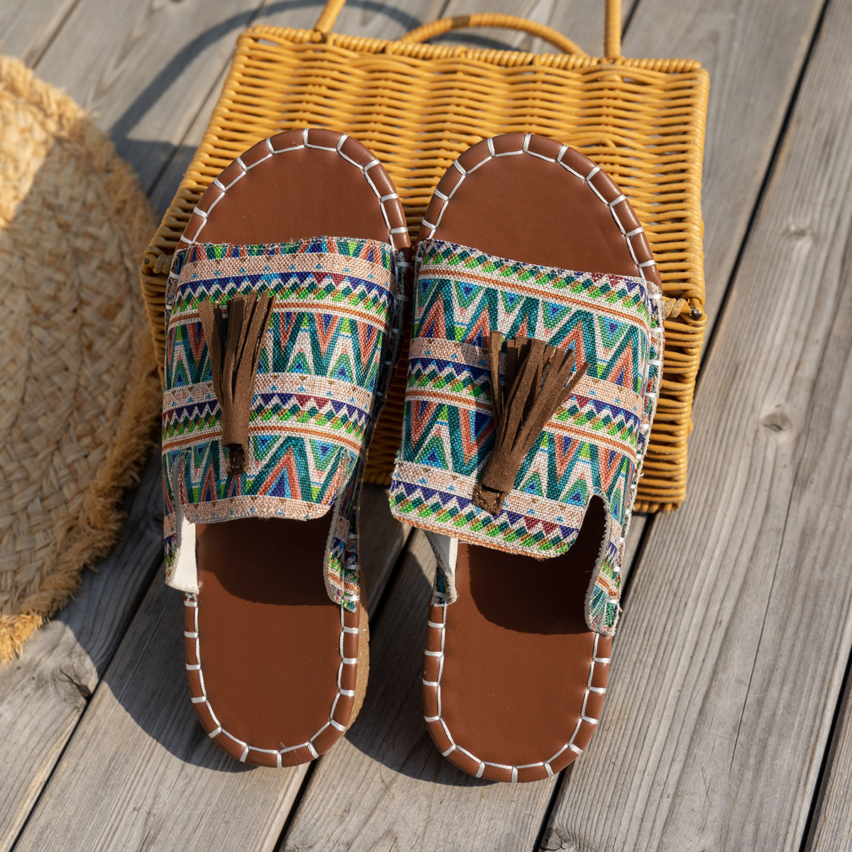 🔥Last Day Promotion 50% OFF - Women's Comfortable Tassel Flat Sandals