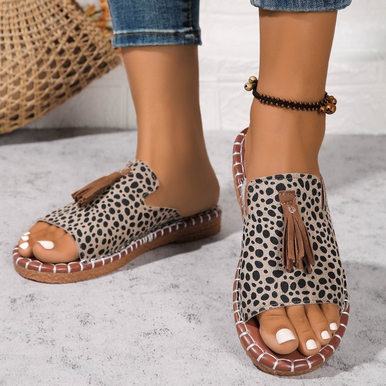 🔥Last Day Promotion 50% OFF - Women's Comfortable Tassel Flat Sandals