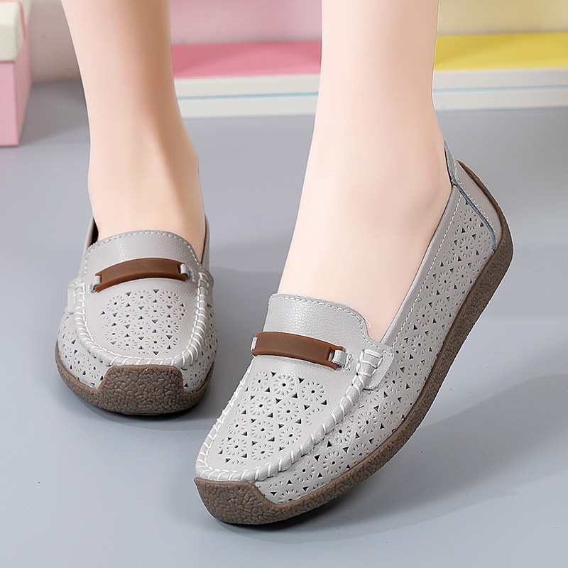 Women's Breathable Leather Loafers