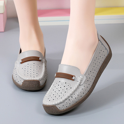 Women's Breathable Leather Loafers