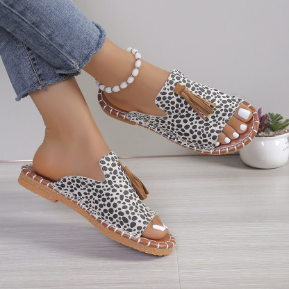 🔥Last Day Promotion 50% OFF - Women's Comfortable Tassel Flat Sandals