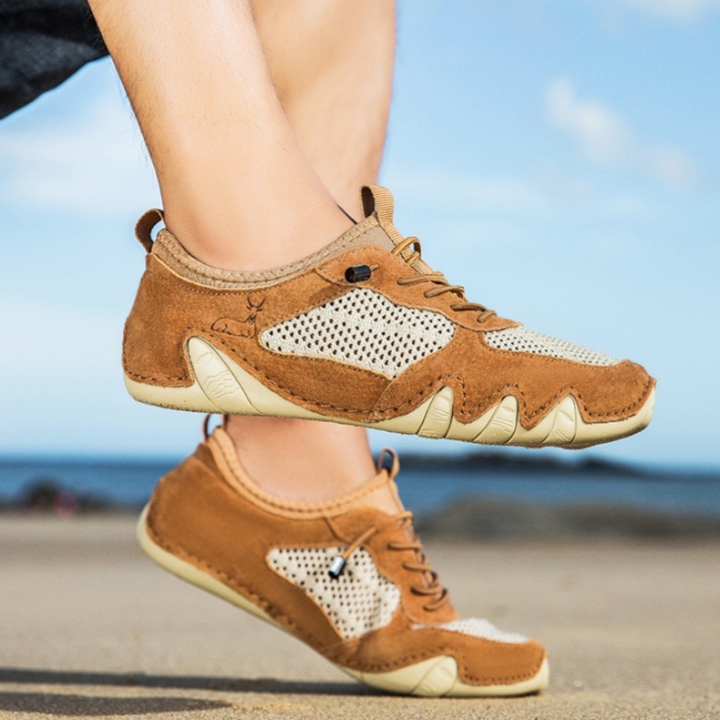 2025 hot sale unisex orthopedic shoes comfortable genuine leather walking shoes