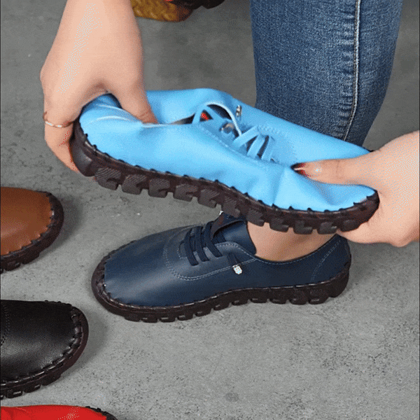 Lismali Uniqcomfy Wide Toe Box Leather Shoes