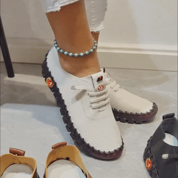 Lismali Uniqcomfy Wide Toe Box Leather Shoes