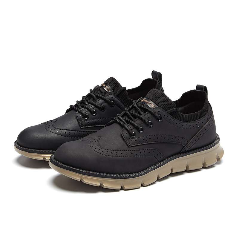 Men's Lace Up Oxford Shoes,Casual Mesh Walking Shoes Comfortable Sneakers