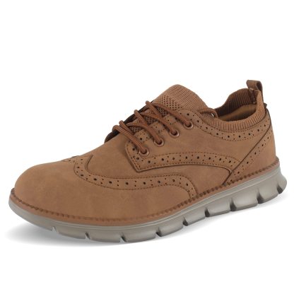 Men's Lace Up Oxford Shoes,Casual Mesh Walking Shoes Comfortable Sneakers