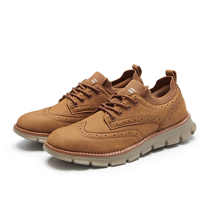 Men's Lace Up Oxford Shoes,Casual Mesh Walking Shoes Comfortable Sneakers