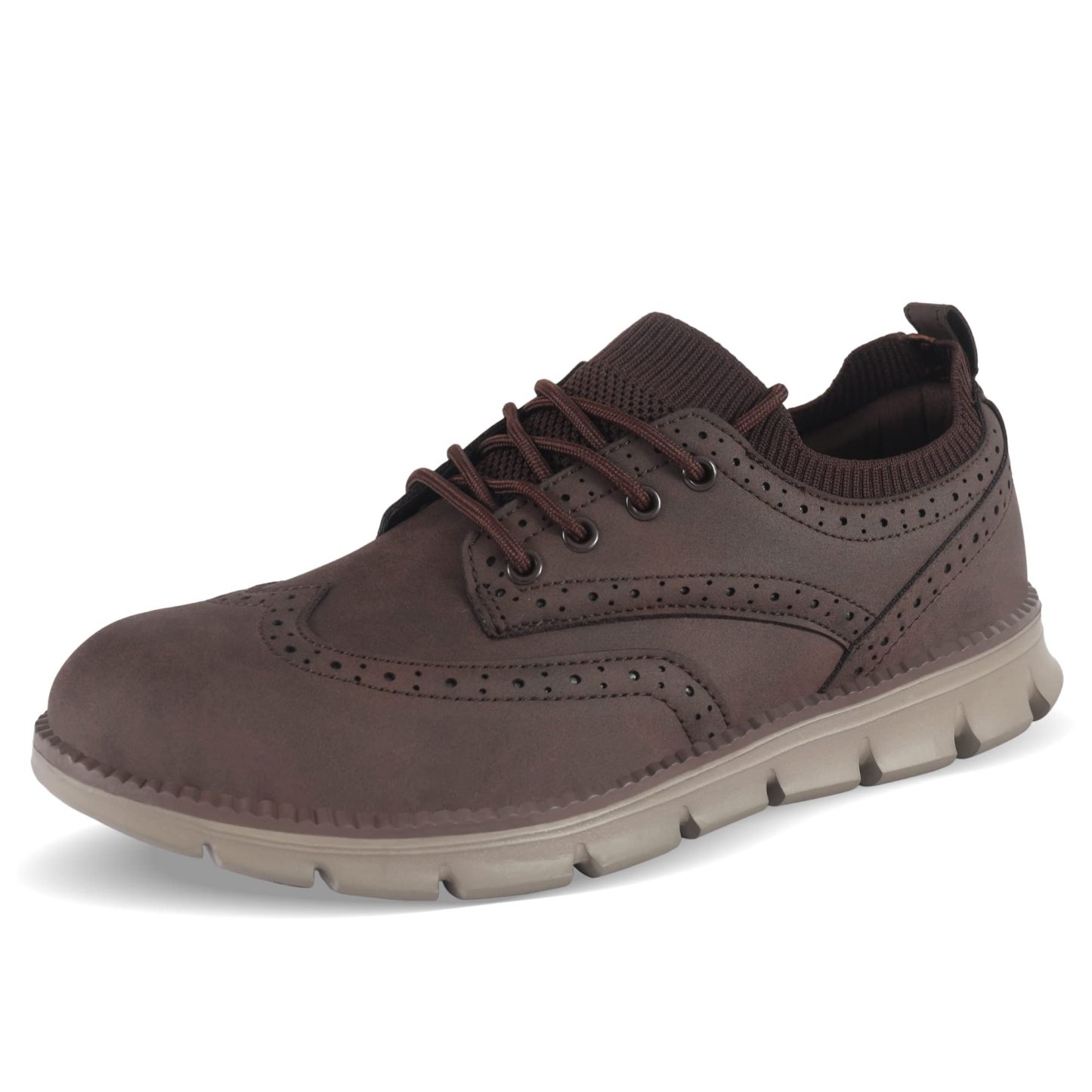 Men's Lace Up Oxford Shoes,Casual Mesh Walking Shoes Comfortable Sneakers
