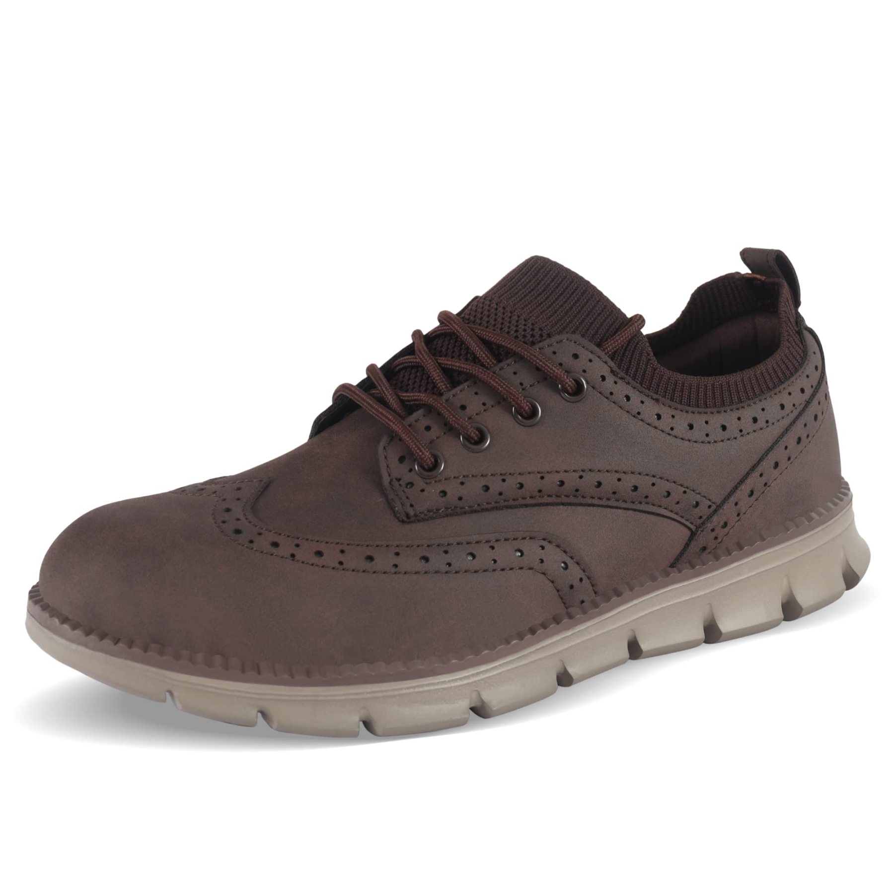 Men's Lace Up Oxford Shoes,Casual Mesh Walking Shoes Comfortable Sneakers