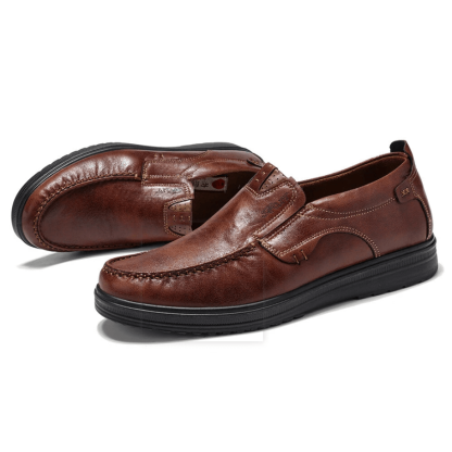 🔥Hot Sale🎁--50% OFF 🎉 Mens Comfy Casual Non-slip Loafers Leather Shoes
