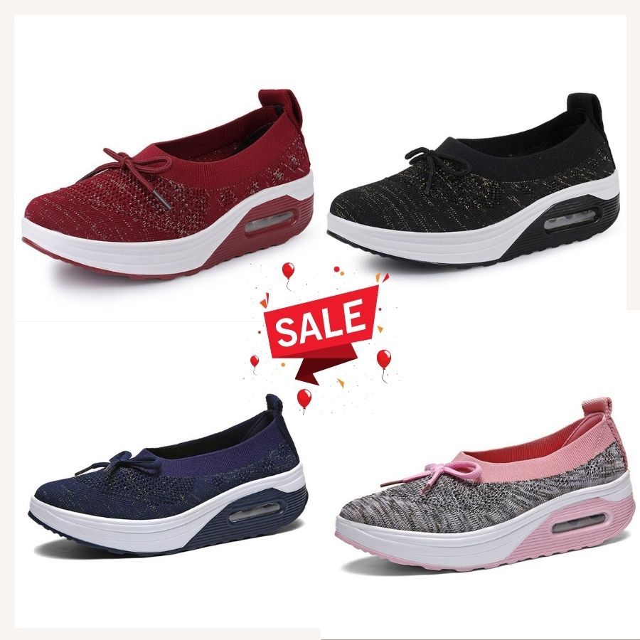 🔥Summer Top Sale🔥Women Lightweight Slip-on Air Cushion Orthopedic Walking Shoes