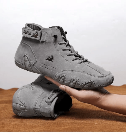 🔥HOT SALE🎁--60% OFF 🎉Waterproof Boots Comfortable For Winter，Unisex Italian Handmade Suede Velcro High Boots